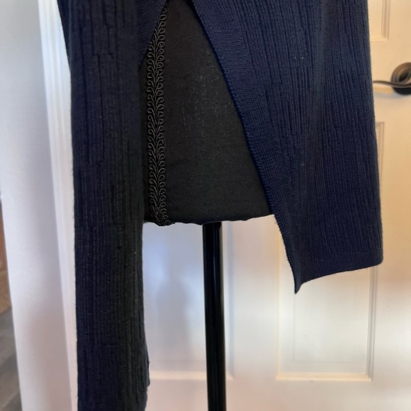 Modern Citizen M Navy/Black open hip tunic sweater - Picture 3 of 5